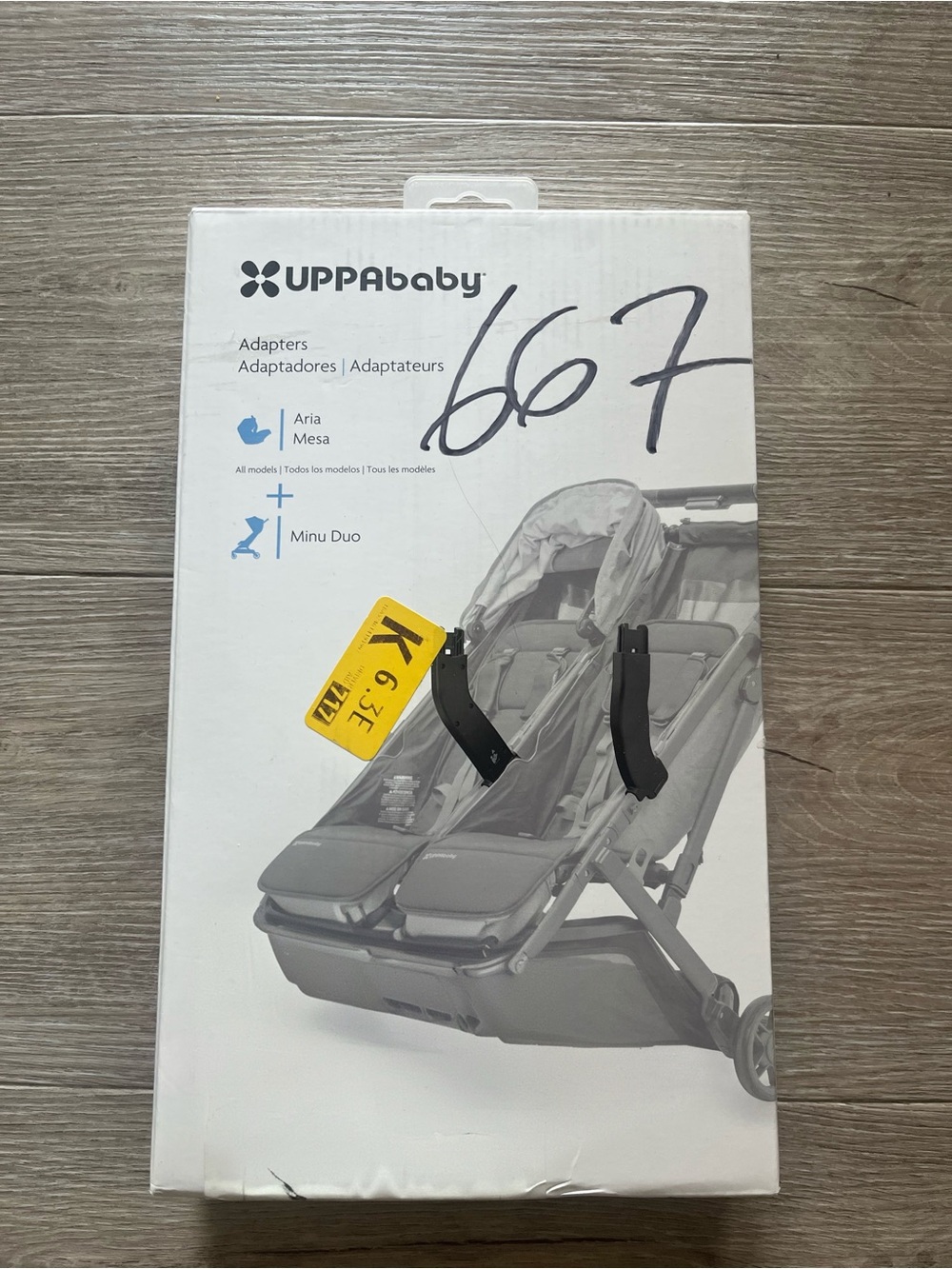 UPPAbaby Black Car Seat Adapters for Aria, Mesa & Minu Duo